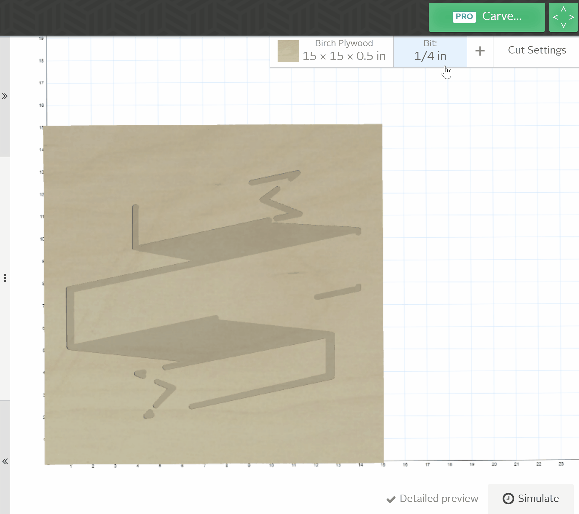 Two Stage Carves (Roughing and Detail Carves) Easel Support Center